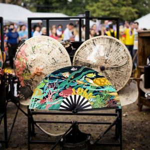 พัดมือถือไม้ไผ่ขนาด 33 ซม. รุ่นใหม่ รับสกรีนโลโก้ - Product Image 6