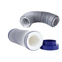 Silencieux de système d'air frais, tuyau flexible insonorisant pour usage en centre commercial, longueurs de 0,6 m/1 m