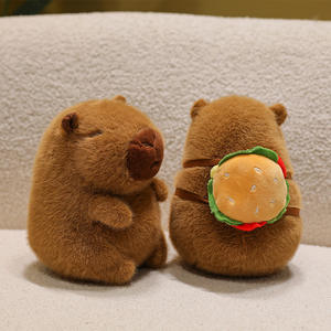 BT 20CM Capybara juguete de peluche <span class=keywords><strong>con</strong></span> espalda tortuga <span class=keywords><strong>aguacate</strong></span> <span class=keywords><strong>hamburguesa</strong></span> fruta garra muñeca máquina juguetes lindo conejillo de indias muñeca niño niña regalos - Product Image 2
