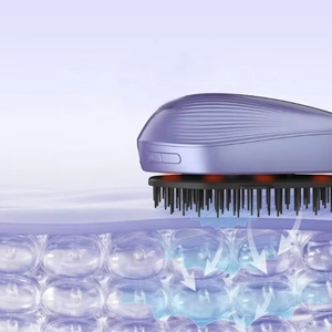 Peine Masajeador Eléctrico Vibratorio para Cuero Cabelludo, Dispositivo Portátil para Relajar la Cabeza y Estimular el Crecimiento del Cabello con Pulverizador de Aceites Esenciales, Cuidado Capilar Doméstico - Product Image 4