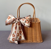 Panier de rangement pour fleurs et fruits en plastique PP pour décoration de mariage, panier en osier tressé, panier cadeau pour femmes pour Noël et les fêtes