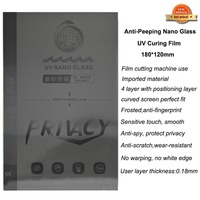 Película Protectora de Pantalla para Teléfono Móvil Fonlyu de 180*120 mm, Nano Vidrio Mate, Privacidad, Curado UV, para Máquina de Corte de Hidrogel