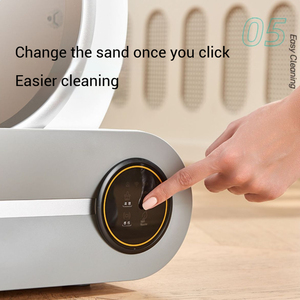 Litière automatique pour chat Toilette intelligente pour chat surdimensionnée Nettoyage automatique Désodorisant <span class=keywords><strong>Scooper</strong></span> électrique