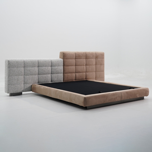 Moderno <span class=keywords><strong>Letto</strong></span> Matrimoniale/King Size in Legno di Pino Massiccio, Lussuoso, Imbottito e Trapuntato, Minimalista, con Base a Molle per <span class=keywords><strong>Camera</strong></span> <span class=keywords><strong>da</strong></span> <span class=keywords><strong>Letto</strong></span> - Product Image 2