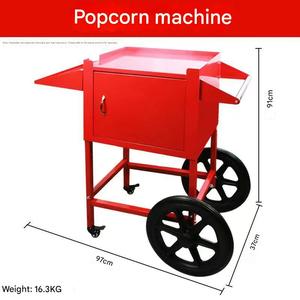 <span class=keywords><strong>Machine</strong></span> à Popcorn Commerciale avec Chariot, en Acier Inoxydable, Automatique, Électrique et à Gaz, Distributeur de Popcorn - Product Image 4