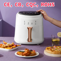 Nouveautés : Friteuse électrique sans huile intelligente à écran tactile 8L 1400W, friteuse à air chaud