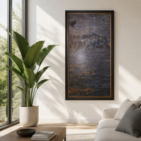 Peinture sur marbre, peinture sur pierre naturelle, art mural encadré pour salon de luxe, villa moderne, décoration intérieure