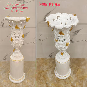 Jarrón de Pie Grande, Decoración Artística Creativa, Jarrón Moderno de Lujo Ligero, Decoración de Sala de Hotel con Mariposas, Decoración de Sala de Exposiciones - Product Image 2