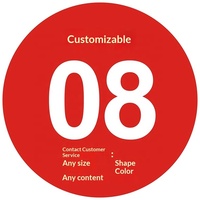 Échantillon Gratuit : Étiquettes de Numéros de Table de Compétition Imprimées en Couleur, Forme Irrégulière, Autocollantes, Étanche en PVC, Marque Guodi