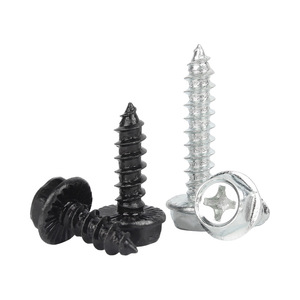 Vis autotaraudeuses hexagonales à fond solide M3 M4 M5 M6 en acier au carbone noir de qualité A pour la construction - Product Image 4