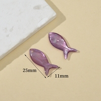 2025 nouvelle rivière coquille d'eau douce ormeau coquillage poisson sirène queue résine acrylique teint breloque perle pendentif bijoux accessoires