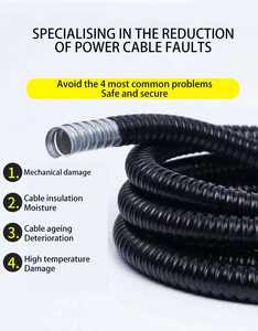 מחיר המפעל gi כבל צינור הגנה צינור מתכת גמיש צינור מתכת שחור pvc מצופה צינור גלי - Product Image 2