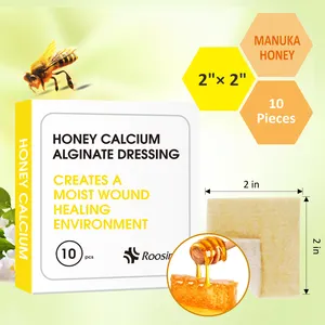 Honey Calcium Alginate Dressing 2x2 Honey Wound Dressing With Calcium Honey Patches For Faster Wound Care Burn Care