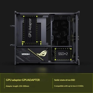 Boîtier <span class=keywords><strong>PC</strong></span> ITX Open Air en aluminium CNC, supportant 2 ventilateurs de 120 mm et un radiateur de 280 mm pour le gaming DIY - Product Image 3