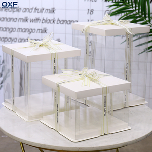 Muestra Gratuita de Cajas de Embalaje para Pasteles Transparentes, Biodegradables y Ecológicas de Alta Calidad, con Asas, Cintas y Carpetas de Kraft para Dulces y Pasteles - Product Image 5