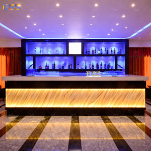 Barra de Ónix al por Mayor para Restaurante, Banquete, Club de Vinos, Barra de Hotel Moderna de Lujo Personalizada con Piedra de Alabastro y LED - Product Image 3
