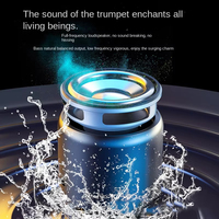 Haohuaxin Super Mini haut-parleur RGB LED étanche Audio portable pour voiture d'extérieur Subwoofer intelligent alimenté par batterie