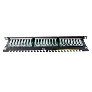 Panel de Conexiones Cat6 Blindado de 24 Puertos 0.5U, Panel Keystone Vacío de Alta Densidad de 19 Pulgadas con Gestión de Cables - Product Image 4