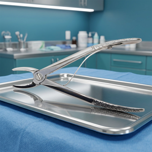 Pinzas de Extracción Dental de Acero Inoxidable Tarrant Global VEF02, Instrumento Manual para Uso en Clínicas Veterinarias, Certificado ISO - Product Image 2