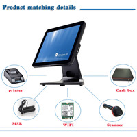 15 pouces tout en un POS Terminal caisse enregistreuse Machine