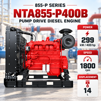 Moteur diesel 6 cylindres NTA855-P400B 299 kW 400 CV 1800 tr/min 14 L pour pompe à eau industrielle, équipement de lutte contre l'incendie et de drainage