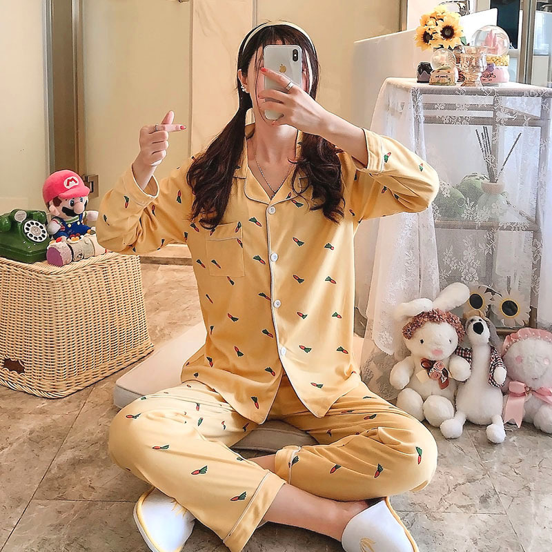 Ensemble long cardigan jaune S