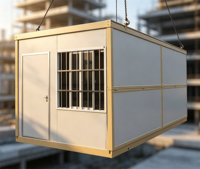 Maison conteneur pliable moderne à énergie solaire de 20 à 40 pieds, étanche, pour les secours en cas de catastrophe, directement de l'usine, à faible coût