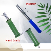 Accesorios portátiles de manivela para desatascar tuberías, componentes metálicos para herramientas de desatascar inodoros y drenajes domésticos