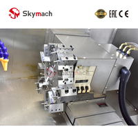 Tour CNC à haute efficacité BR150L 45 °   Structure de lit incliné, changeur d'outils automatique pour la production de masse de pièces de précision