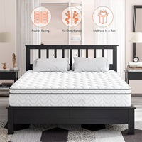 Matelas à usage général pour la maison, matelas de qualité supérieure pour hôtel 5 étoiles, ressorts ensachés, assurance qualité, matelas à ressorts ensachés