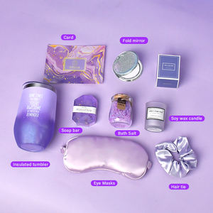 Novedad promocional, artículo de regalo, recuerdo de boda, vaso de vela único, conjuntos de regalo de spa de baño de lujo corporativo para mujeres - Product Image 4