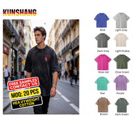 T-shirt en coton épais délavé à l'acide, coupe oversize, style streetwear pour homme, haute qualité, personnalisable avec motif graphique