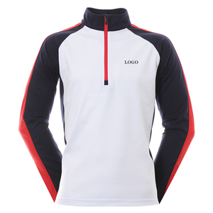 Design personnalisé pour hommes Sweatshirts de golf personnalisés de haute qualité légers et performants avec quart de fermeture éclair - Product Image 2