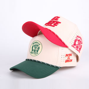Großhandel Custom Classic Stickerei Logo 5 Panel Seil Wasserdicht Nylon <span class=keywords><strong>Golf</strong></span> Hut Outdoor Sports Men Cap - Product Image 1
