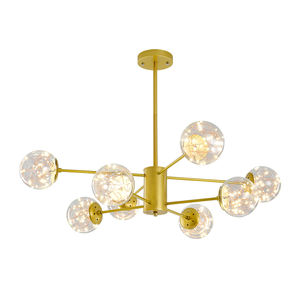 Lampe LED avec boule de verre transparent zhong-tech, de Style nordique, luminaire décoratif d'intérieur, idéal pour un salon, une salle à manger ou une cuisine, vente en gros - Product Image 1