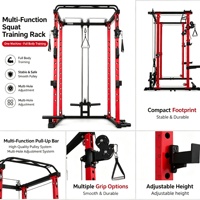 Rack de squat multifonctionnel pour salle de sport, support de barre de musculation domestique et commercial, équipement d'entraînement de musculation à banc de style cadre