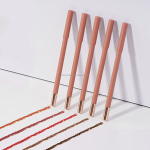 Matita per labbra rosa nuda opaca impermeabile con etichetta privata all'ingrosso con temperamatite incorporato - Product Image 2