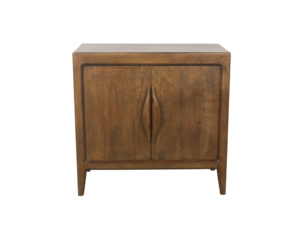 Armoire contemporaine en bois de manguier massif à 2 portes avec plusieurs étagères, unité de rangement en bois spacieuse pour l'organisation de la maison - Product Image 3