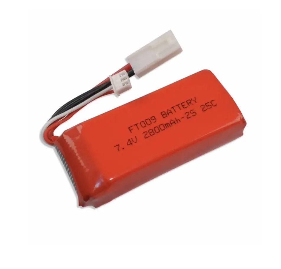 Highdrive battery FT009 Lipo Akku 2800mAh 2S 7.4V 25C Feilun Boot FT009 Mini Tamiya battery drone battery