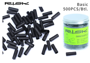 Tapón de Extremo de Cable de Freno para Bicicleta RISK de 4/5 mm con Anillo de Sellado, Piezas a Prueba de Polvo, Extremo de Tubo de Cable Exterior para Bicicleta de Montaña y Carretera, Cambio de Marchas y Freno - Product Image 2