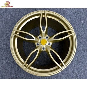 Jantes en alliage d'aluminium personnalisées dorées pour Ferrari 458, roues forgées de 20 pouces, 21 pouces, 22 pouces, 23 pouces, 24 pouces, pièces de carrosserie automobile - Product Image 2