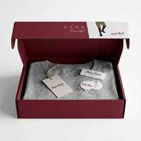 Boîte d'expédition en carton ondulé écologique avec logo de marque personnalisé, fermeture magnétique, doublure en éponge, matériaux recyclés, couleur personnalisée