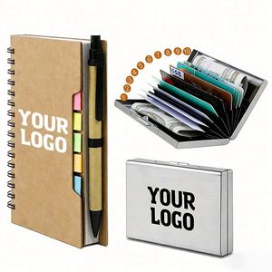 Wholesale Customized Kraft Paper Small Spiral Notebook Sticky Notes for Office Promo Business Gift <b>Notepad</b> With <b>Pen</b> - Product Image 1