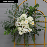 LANJO Plante Artificielle en Plastique Élégante et Simple, Solution de Décoration Paysagère pour Intérieur/Extérieur, Cérémonie de Mariage, Présentation Rapide