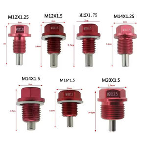 M10 M12 M14 M16 M18 * 1.5/1.25 Bouchon de <span class=keywords><strong>vidange</strong></span> d'huile magnétique Boulon de <span class=keywords><strong>vidange</strong></span> de moteur Accessoire de <span class=keywords><strong>voiture</strong></span> - Product Image 2