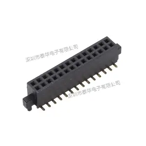 1.27x4.3 double row SMD 1.27mm pitch female header connector with columns