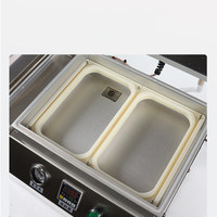 Machine de conditionnement de peau sous vide par thermoformage automatique de fruits de mer/poisson/saumon/crevettes petite machine de thermoformage sous vide