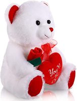Valentijn Knuffel Gevulde Rose Bloem Teddy Beer Met Rood Hart Pluche I Love U Teddy Beer Dier Speelgoed Voor Valentijn geschenken