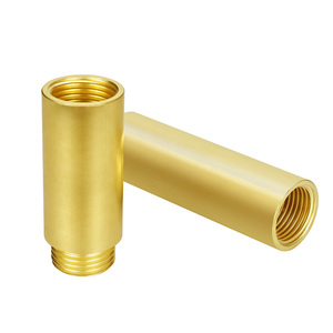 Raccord de tuyauterie droit en laiton TMOK Yuhuan Factory <span class=keywords><strong>1</strong></span>/<span class=keywords><strong>2</strong></span> pouce <span class=keywords><strong>m</strong></span>âle-femelle 10 <span class=keywords><strong>cm</strong></span>, rallonge longue - Product Image 1