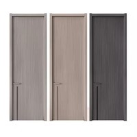Porte intérieure en bois MDF insonorisée, design moderne, solide et lisse, pour chambre à coucher